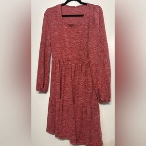 Cozy Knit Long-Sleeve Dress